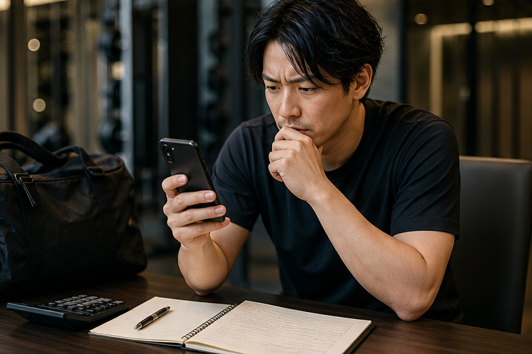 高額な料金が継続の負担になるイメージ