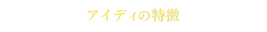 IDEYの特徴